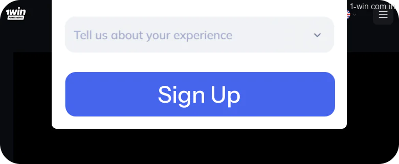 Access your 1win account