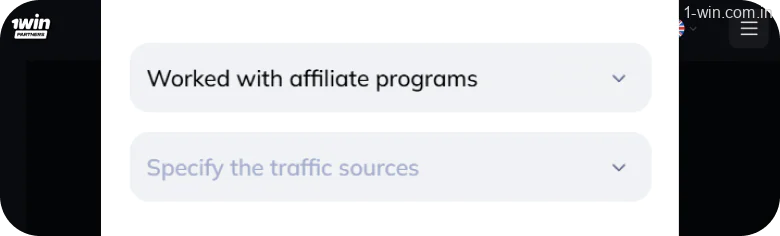 1win traffic sources