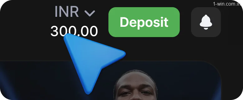 Make a deposit at 1win Casino