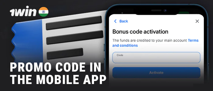 How to use a promo code in the 1Win app
