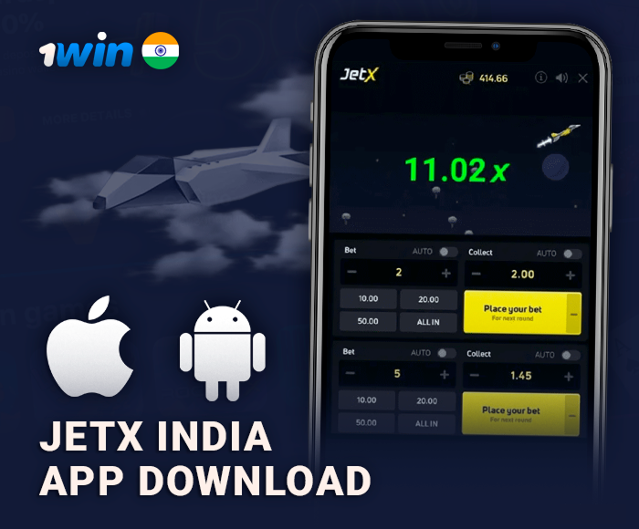 Play JetX in the 1Win mobile app